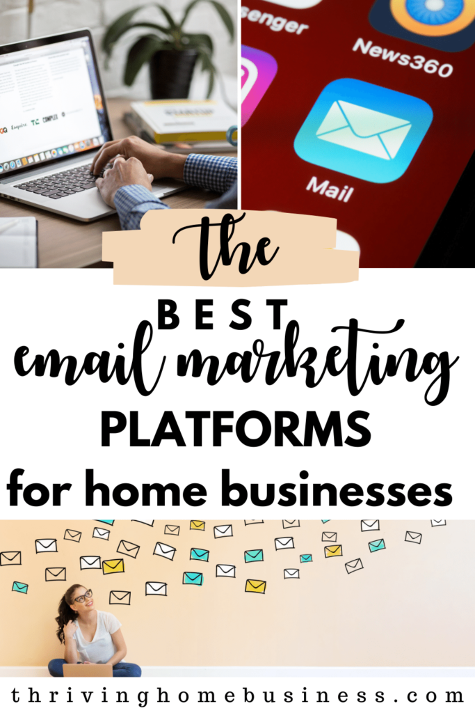 Email Marketing Platforms for your home business pin for pinterest 